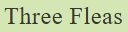 Three Fleas Logo